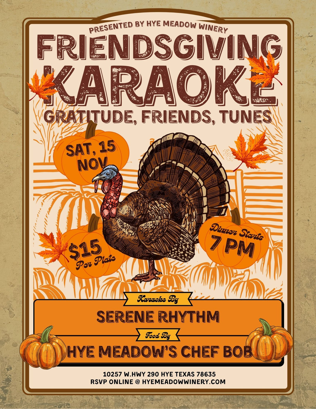 Friendsgiving Karaoke Dinner