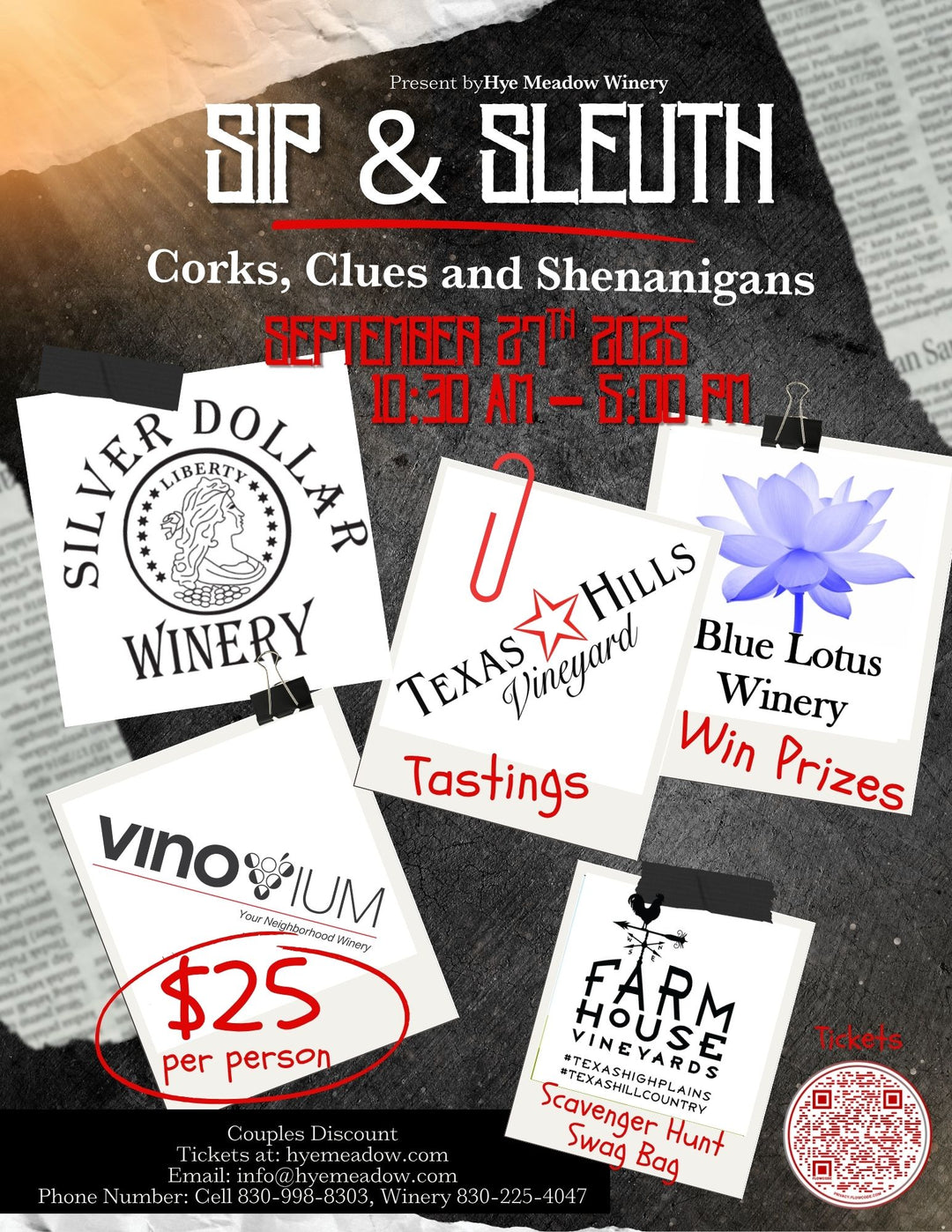 Sip and Sleuth Scavenger Hunt