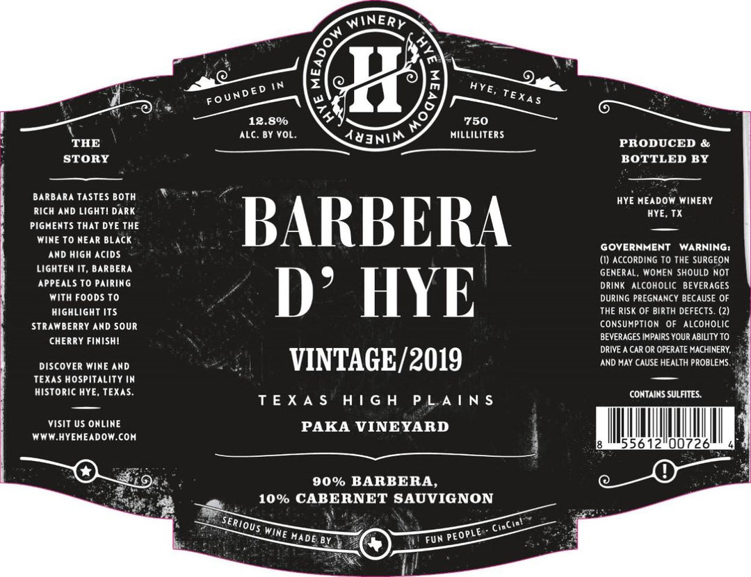 2019 Magnum 1.5L Barbera D' Hye