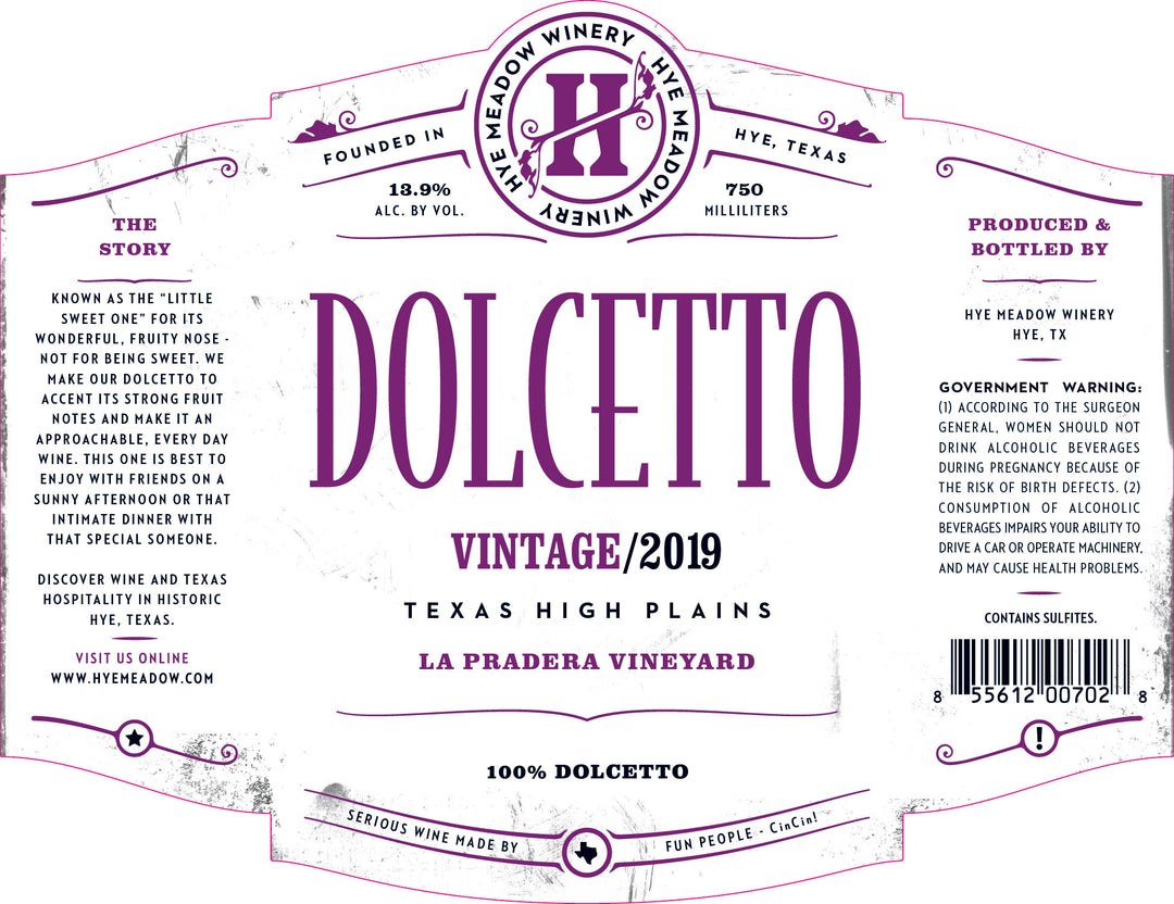 2019 Dolcetto