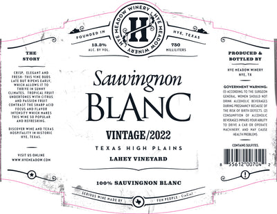 2022 Sauvignon Blanc