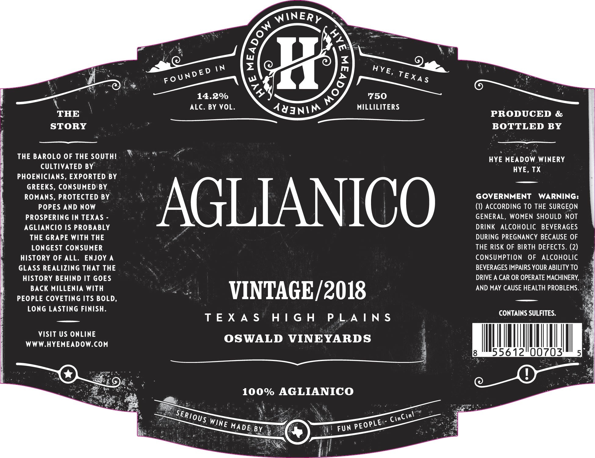 堅実な究極の 40044OHyeMeadowAglianico2018- 日本酒