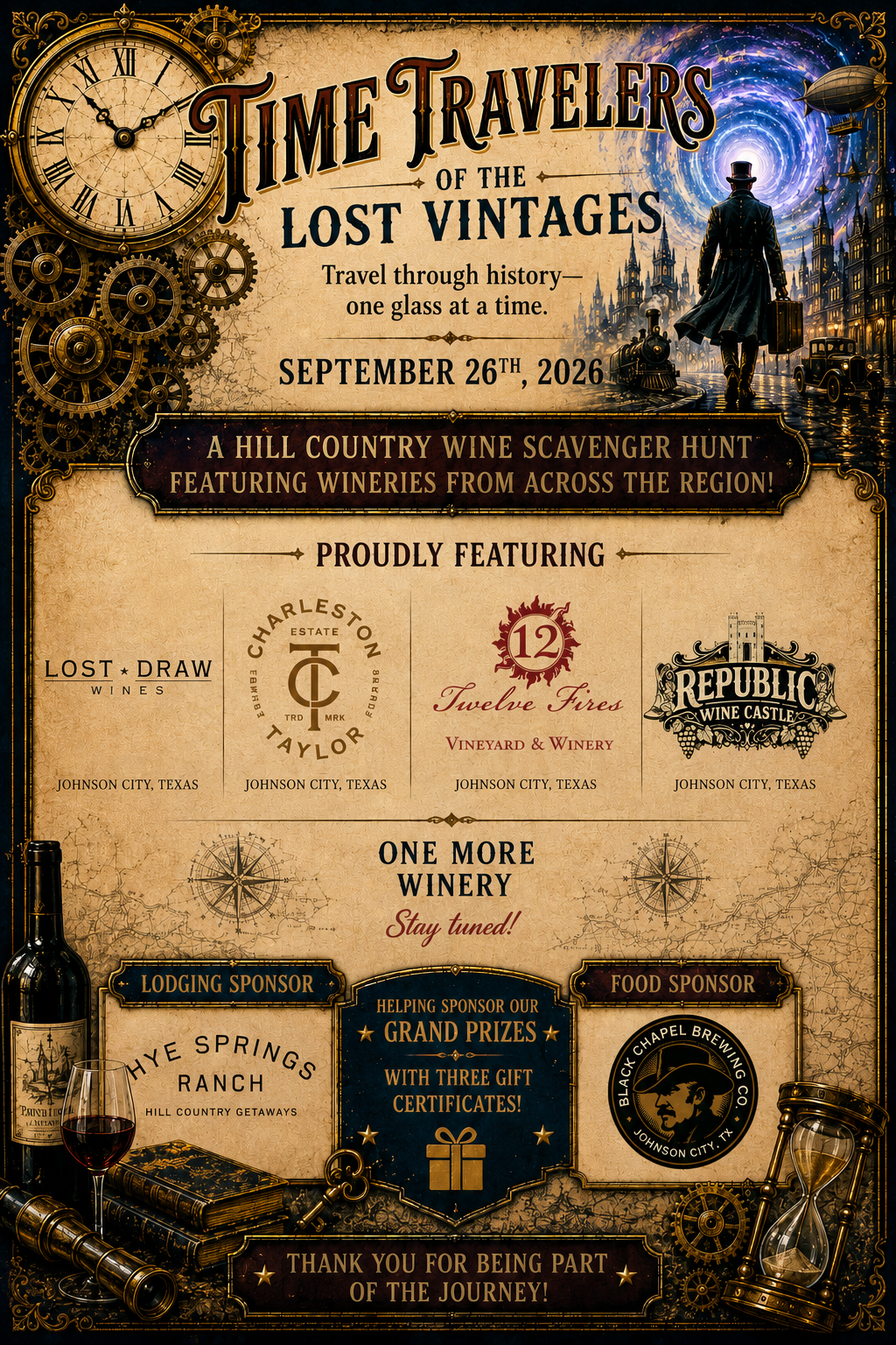Time Travelers of the Lost Vintages Scavenger Hunt