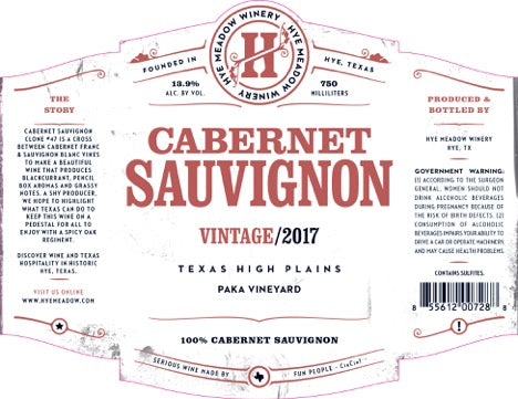 2017 Magnum 1.5L Cabernet Sauvignon (only 3 left)