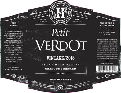2018 Petit Verdot
